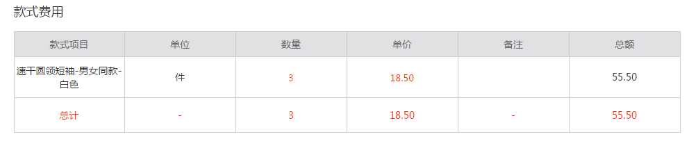 团体服装定制款式费用